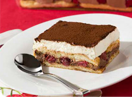 Tiramisu griottes et chocolat 